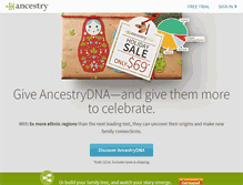 Tablet Screenshot of ancestry.com