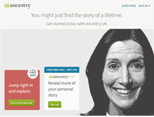 Tablet Screenshot of ancestry.co.uk