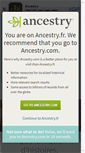 Mobile Screenshot of ancestry.fr
